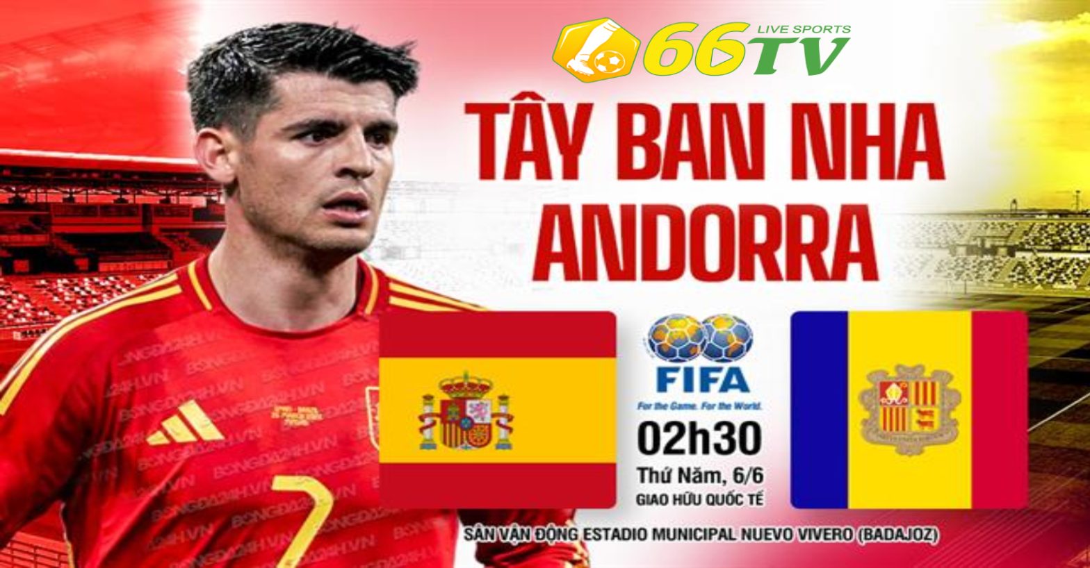 Nhận định Tây Ban Nha vs Andorra (02h30 ngày 6/6): Tập trận nhẹ nhàng