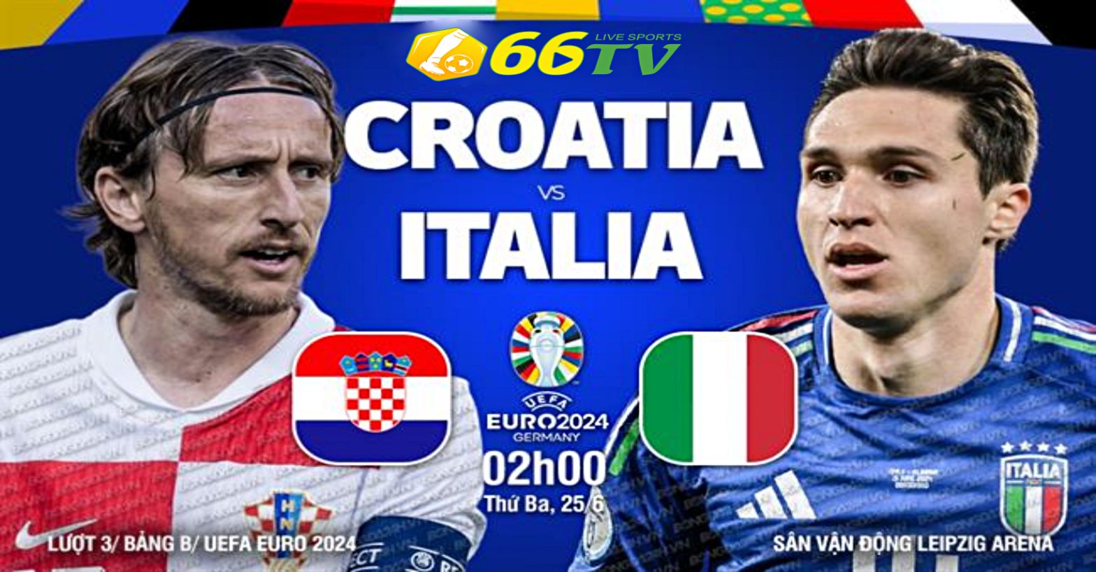 diễn biến trận đấu: Croatia vs Italy