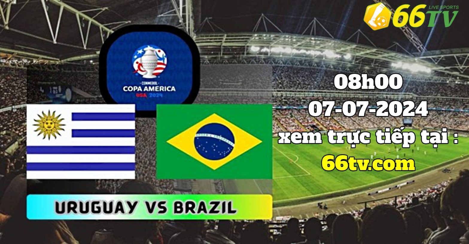 Tổng hợp trận đấu :  Uruguay vs Brazil