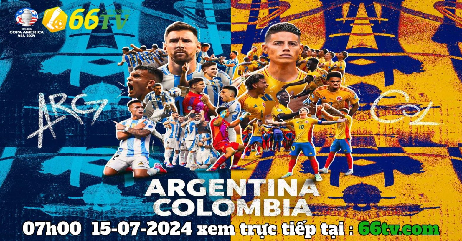 Tổng hợp trận đấu : Argentina vs Colombia