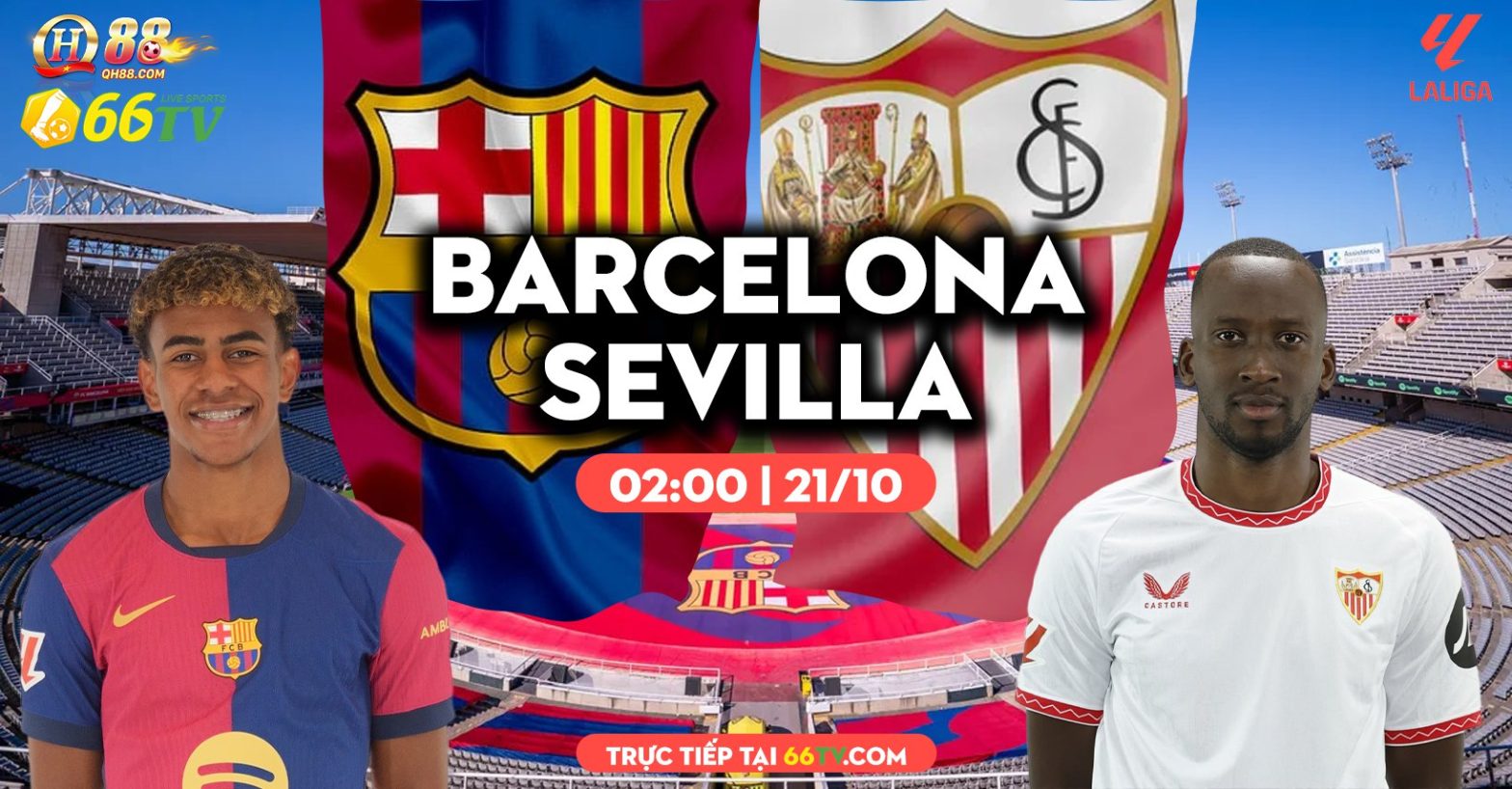 Tổng hợp trận đấu : Barcelona vs Sevilla