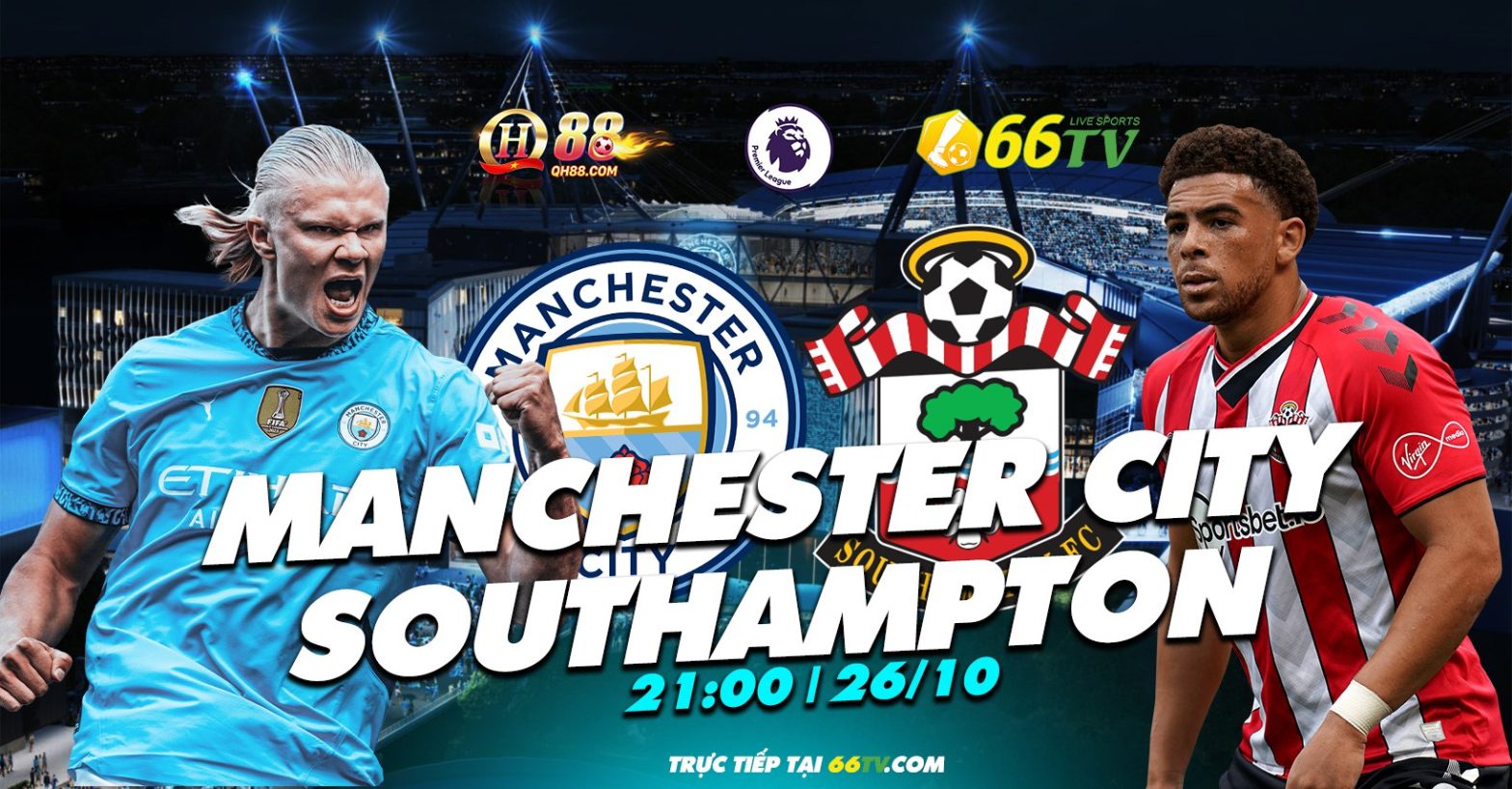 Tổng hợp trận đấu : Manchester City vs Southampton