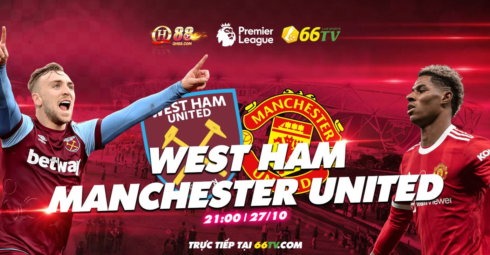 Tổng hợp trận đấu : West Ham United vs Manchester United