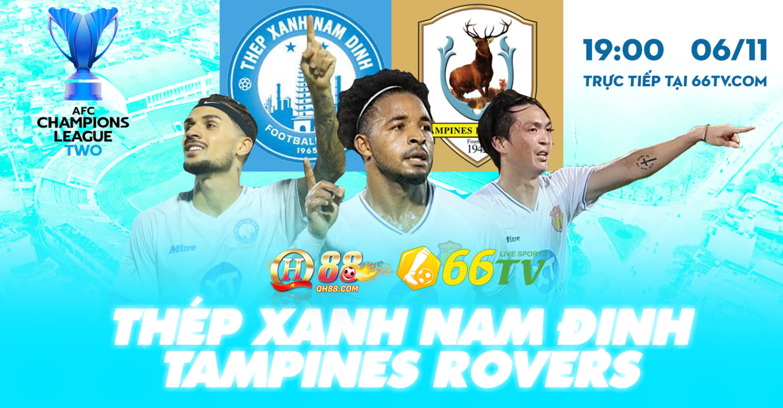 Nhận định Nam Định vs Tampines Rovers (19h00 6/11): Thiên Trường đến dễ khó về