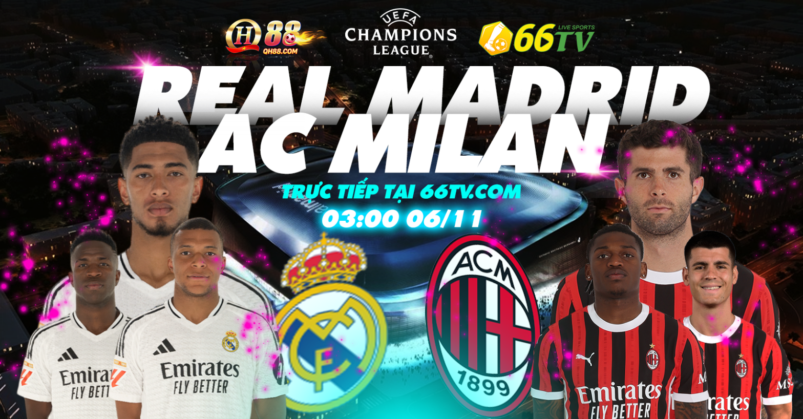 Tổng hợp trận đấu : Real Madrid vs AC Milan