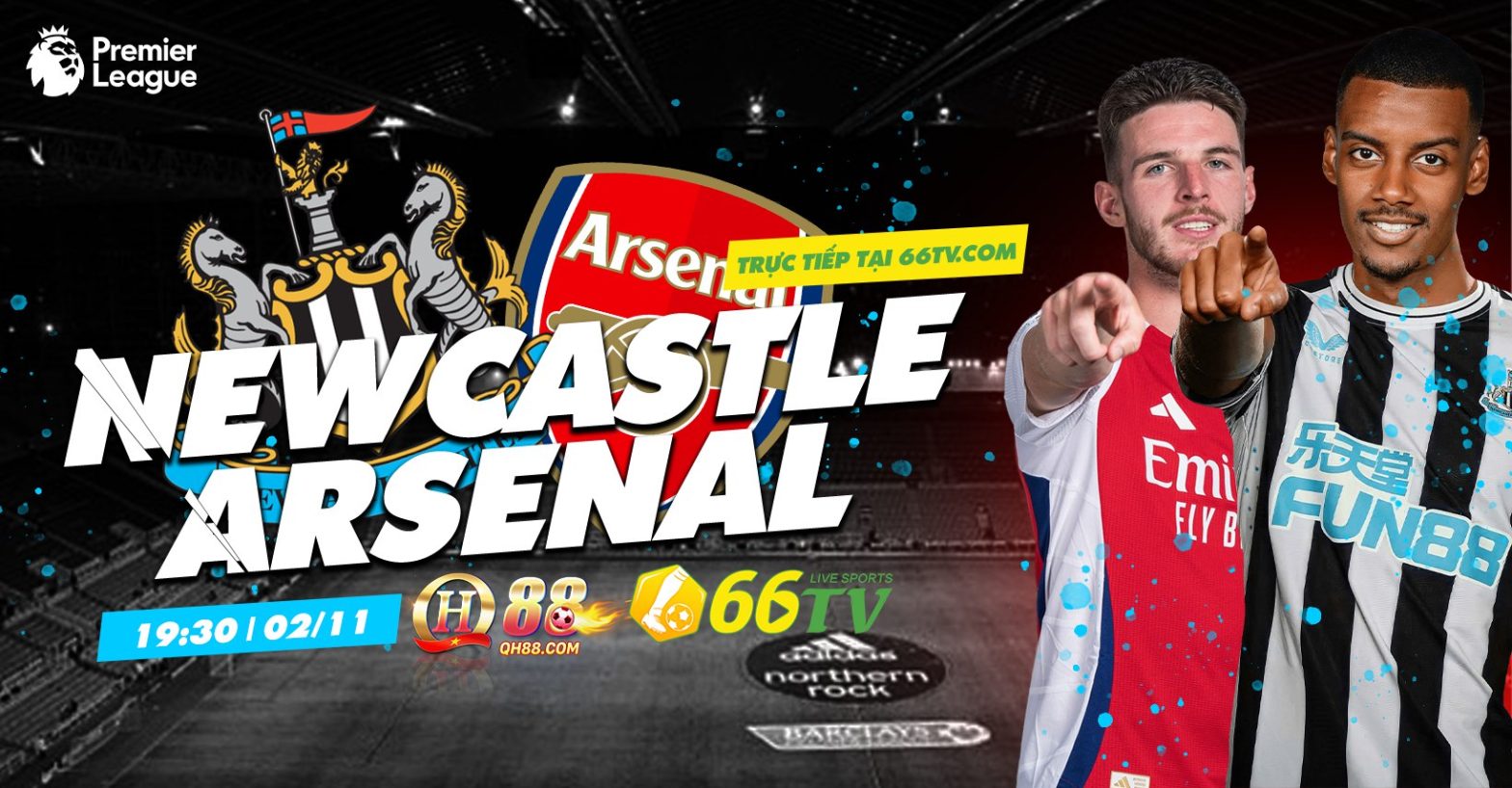 Tổng hợp trận đấu : Newcastle United vs Arsenal