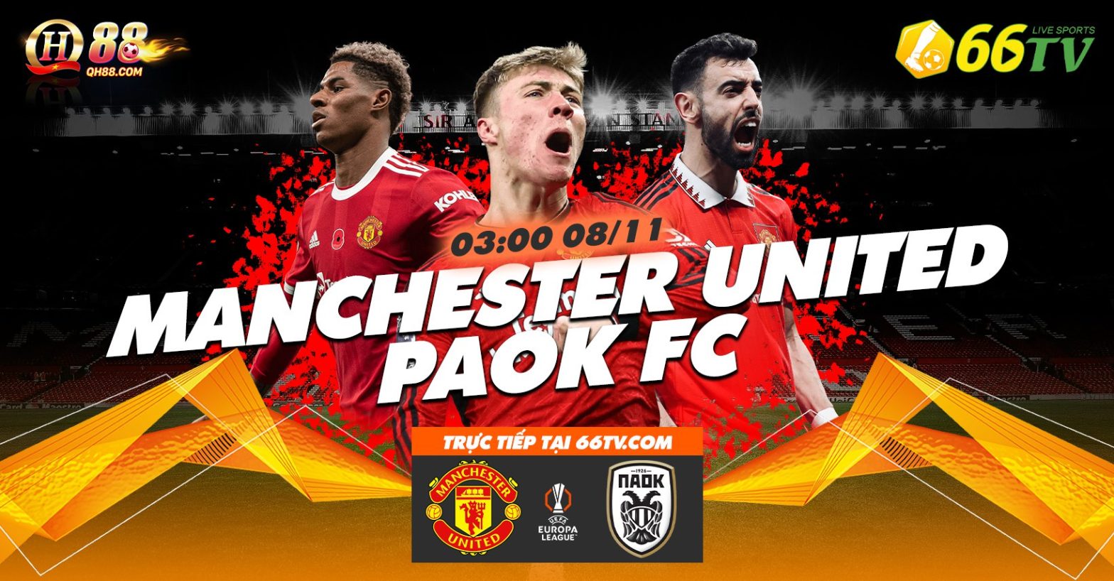 Tổng hợp trận đấu : Manchester United vs PAOK FC