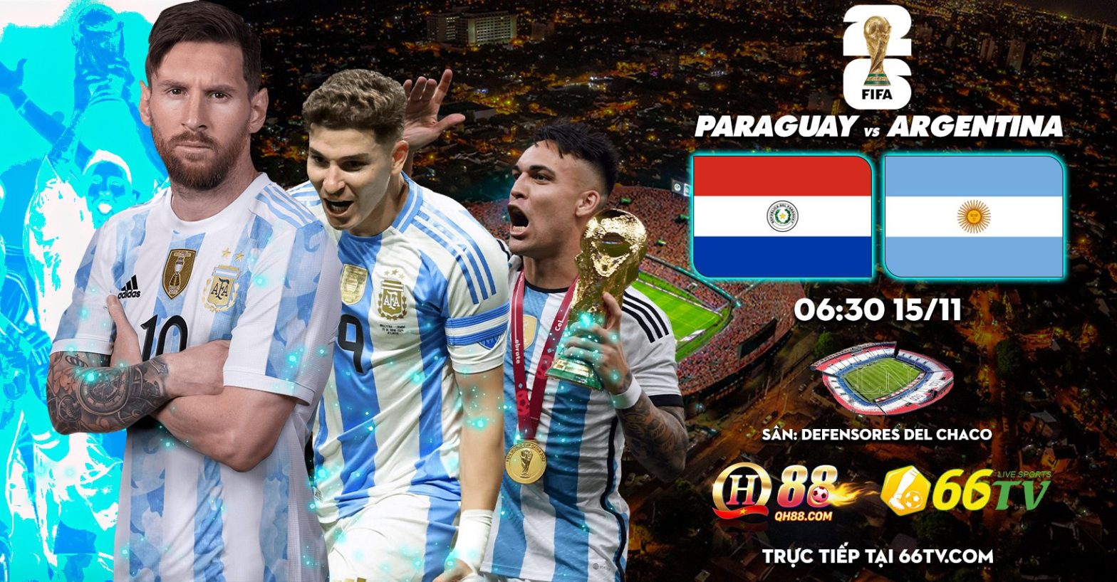 Tổng hợp trận đấu : Paraguay vs Argentina