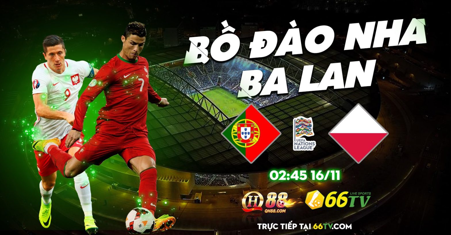 Tổng hợp trận đấu : Portugal vs Poland