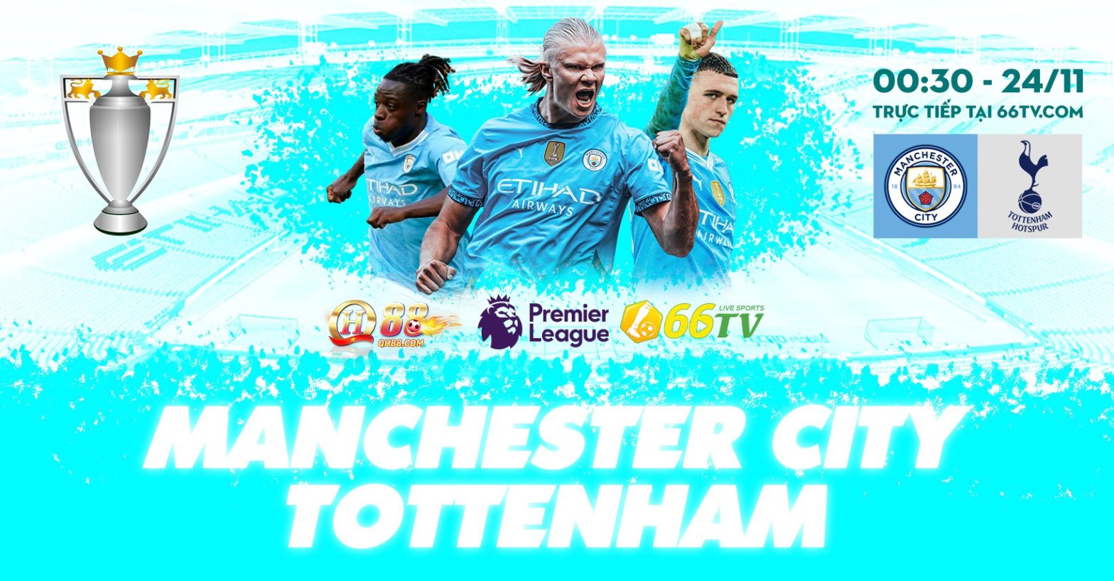 Tổng hợp trận đấu : Manchester City vs Tottenham Hotspur