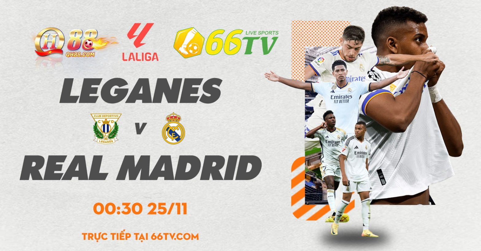 Tổng hợp trận đấu : Leganes vs Real Madrid