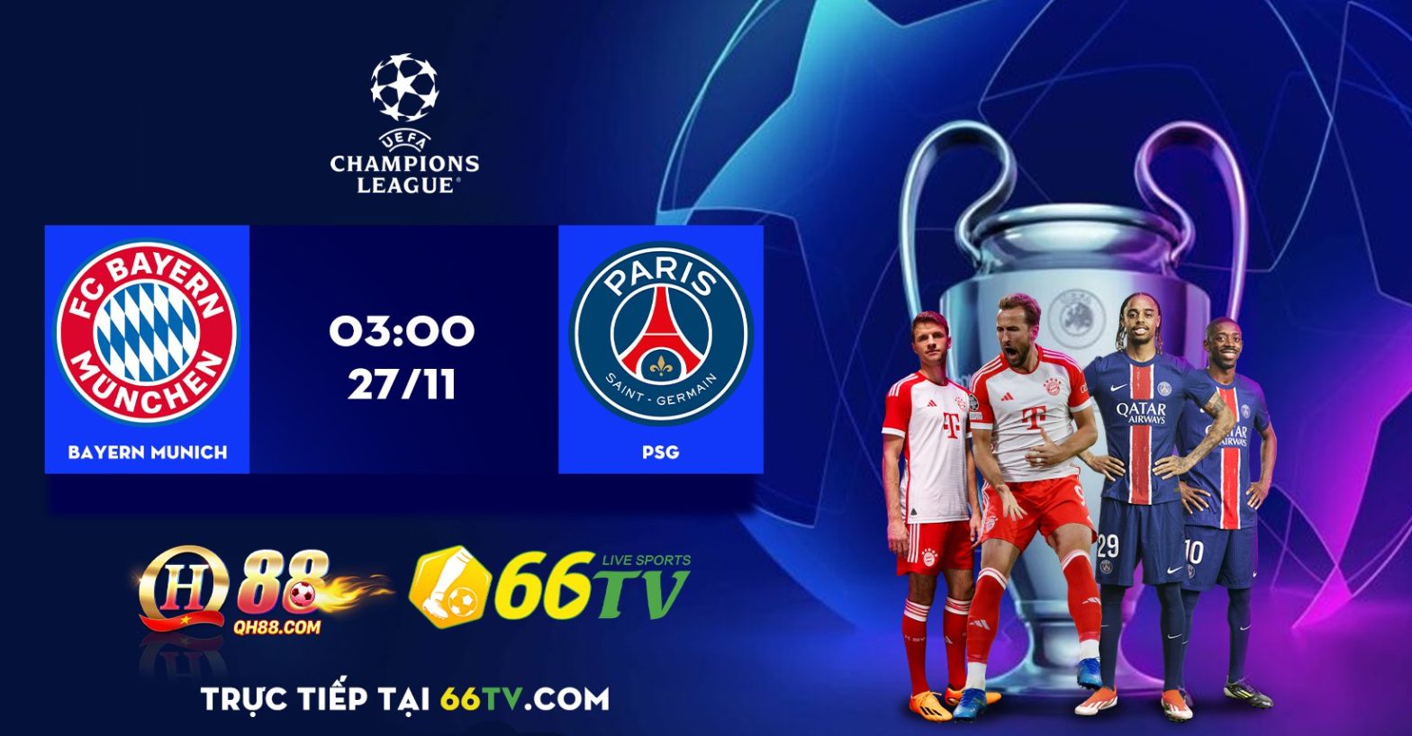 Nhận định Bayern Munich vs PSG (03h00 27/11) : Allianz Arena hùm xám thị uy