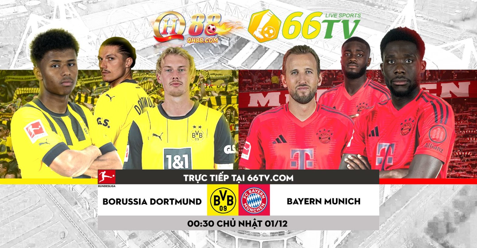 Tổng hợp trận đấu : Borussia Dortmund vs Bayern Munich