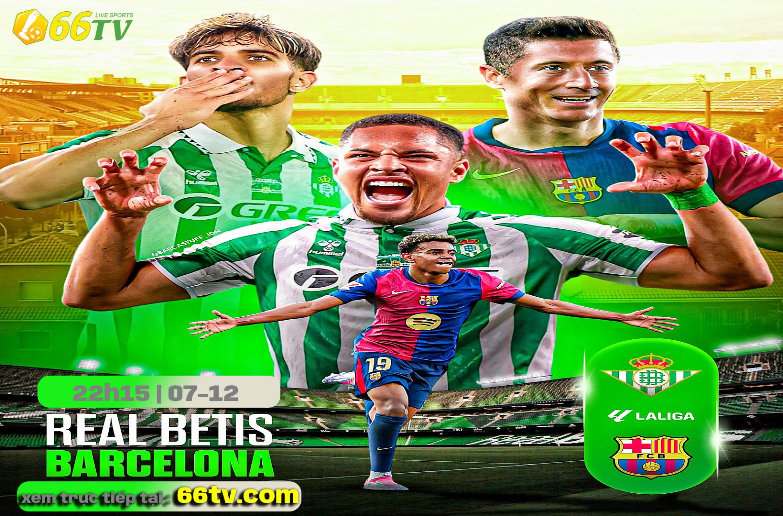 Tổng hợp trận đấu : Real Betis vs Barcelona