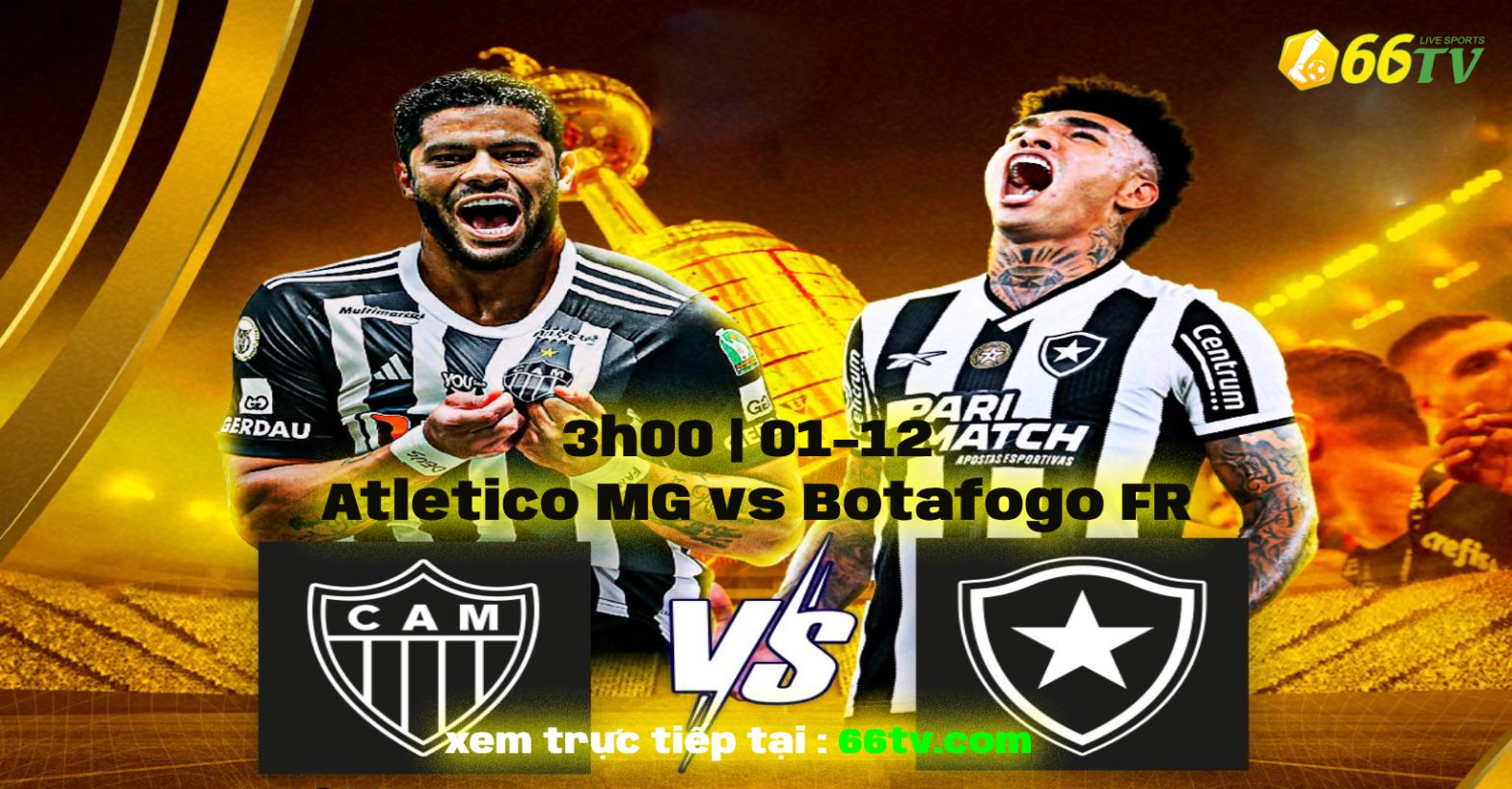 Tổng hợp trận đấu : Atletico MG vs Botafogo FR