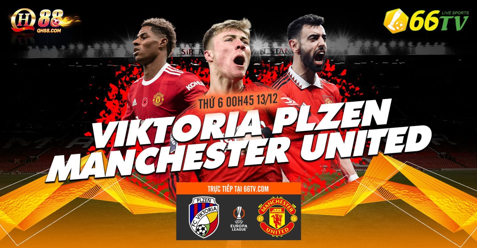 Tổng hợp trận đấu : Viktoria Plzen vs Manchester United