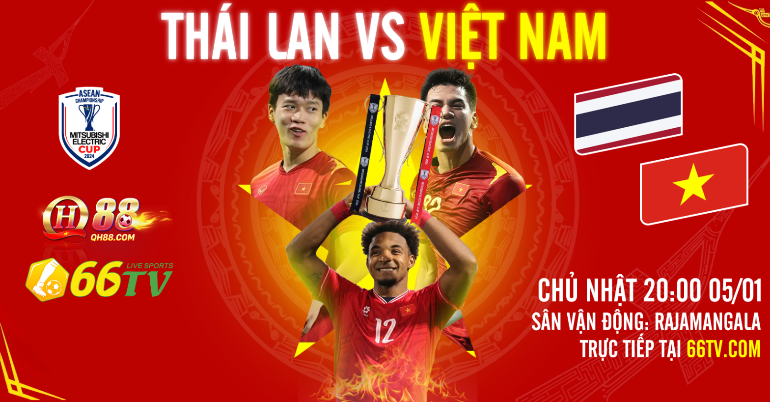 Tổng hợp trận đấu : Thailand vs Vietnam