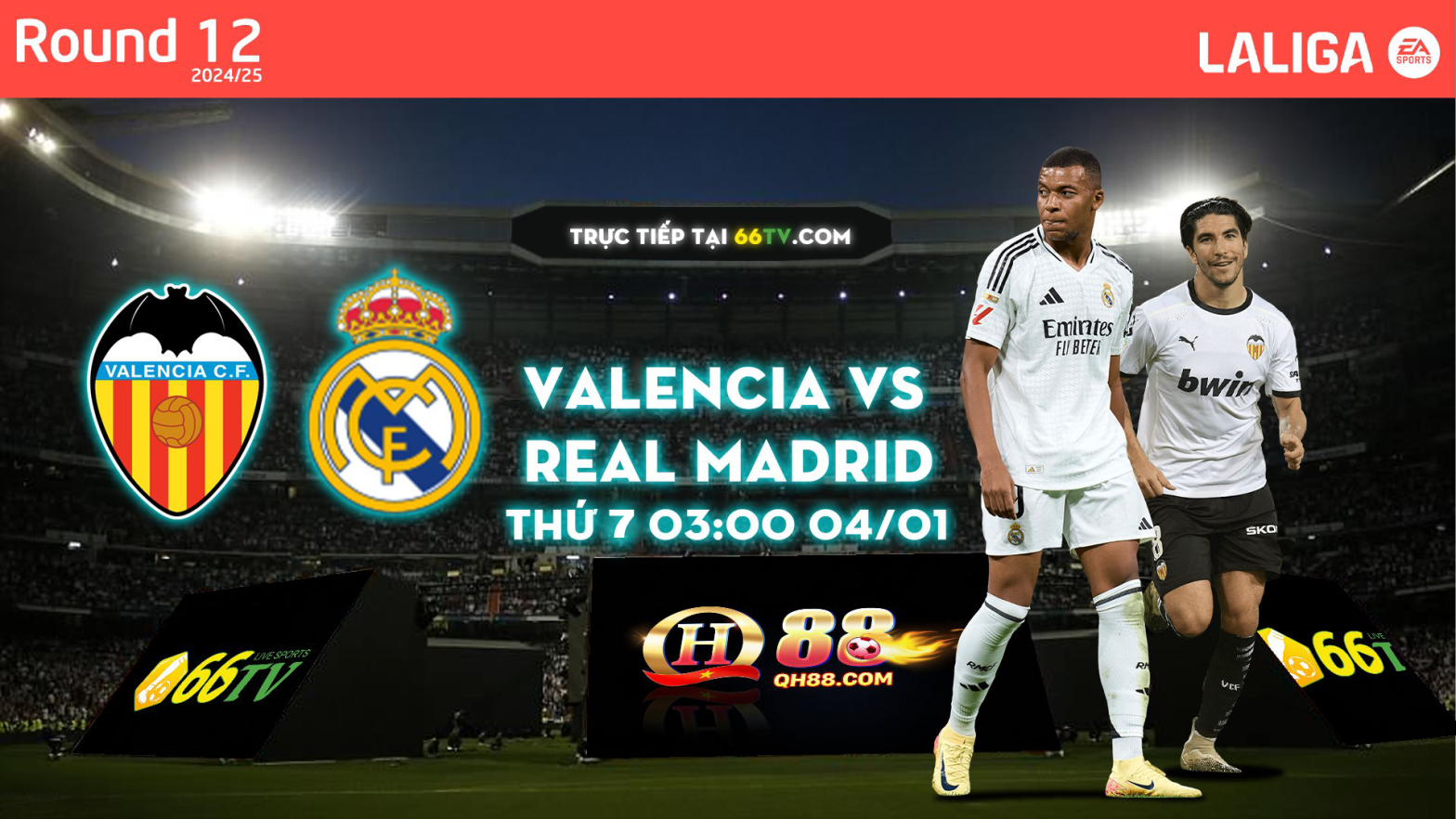 Nhận định Valencia vs Real Madrid ( 03h00 4/1 ) : Vượt khó chiếm ngôi đầu