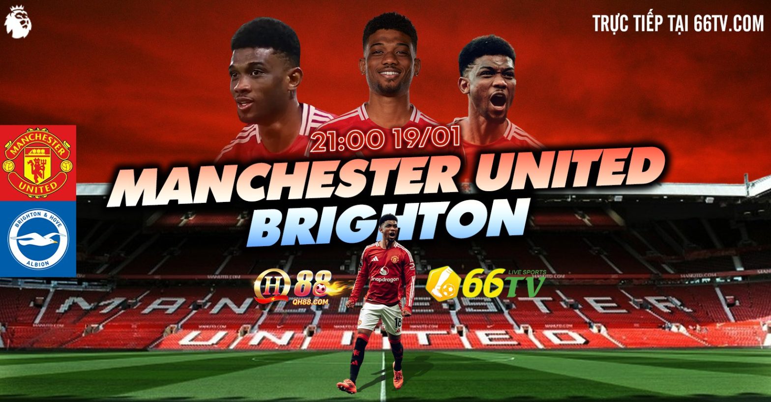 Tổng hợp trận đấu :  Manchester United vs Brighton