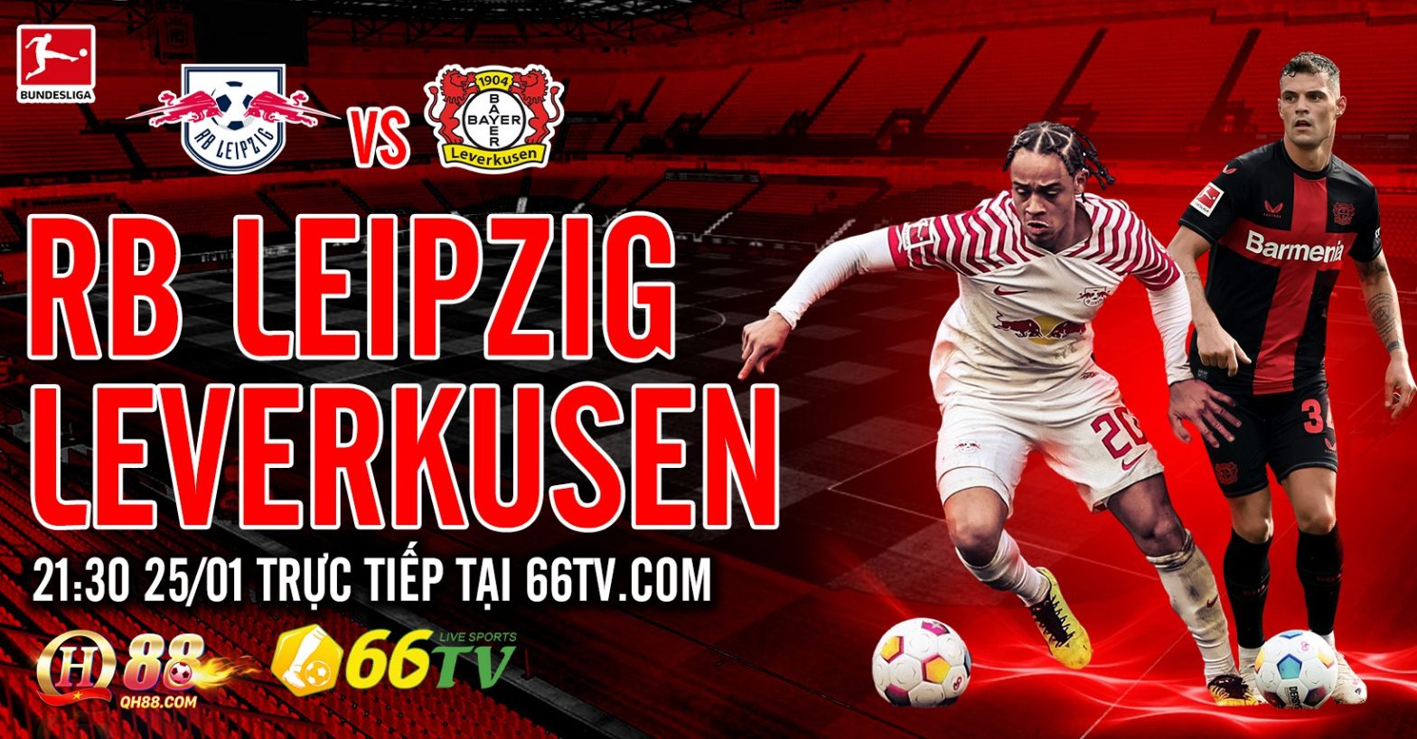 RB Leipzig vs Leverkusen được nhà cái QH88 đưa tỉ lệ cược là Leipzig +0.5, tài xỉu là 3